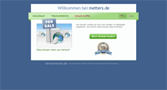 Desktop Screenshot of metters.de